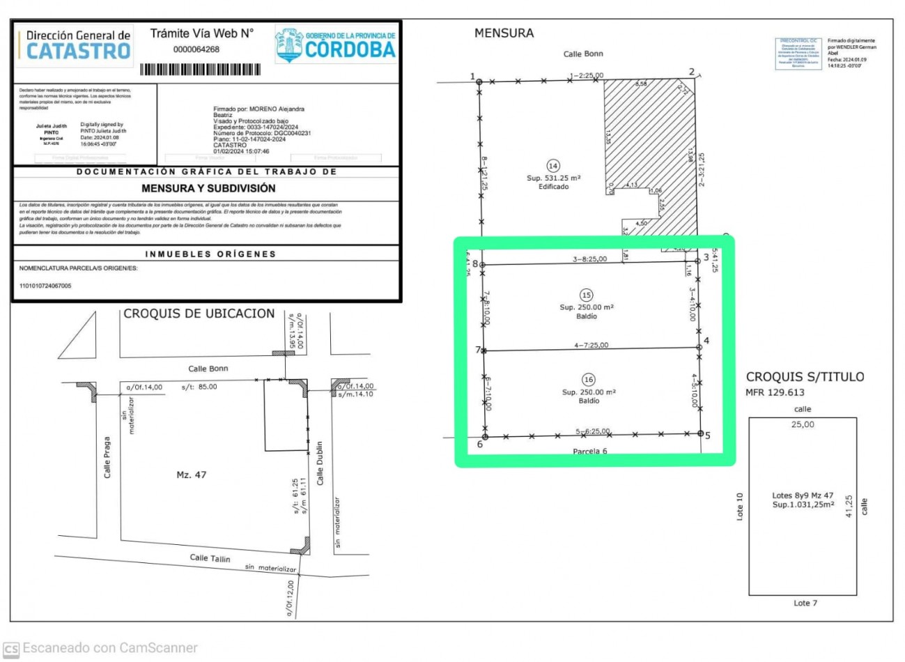 ESTACION FLORES: A METROS CIRCUNVALACION VENDO 2 LOTES DE 250 M2 C/U (INDIVIDUALMENTE O EL PAR)